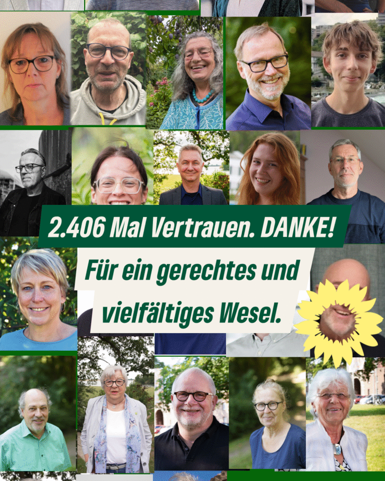 Danke für eure Stimmen für GRÜN